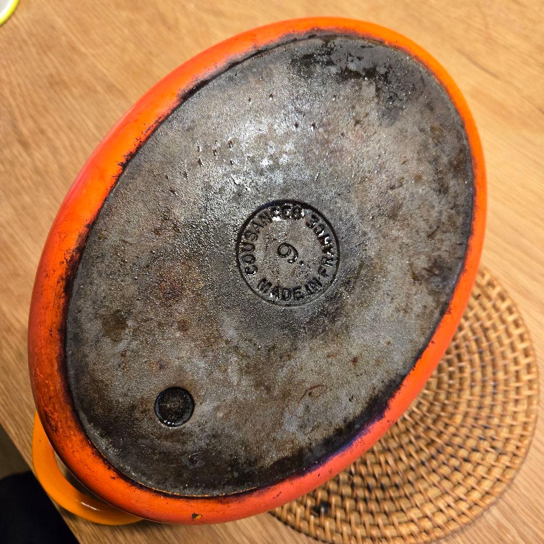 クーザンス　オレンジ色 ホーロー