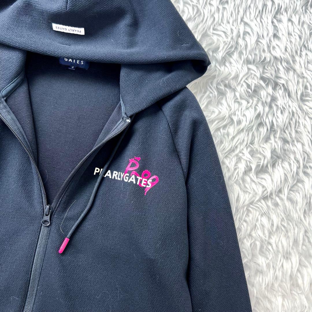 パーリーゲイツ ピンク メンズ ゴルフウェア フルジップ トラックジャケット