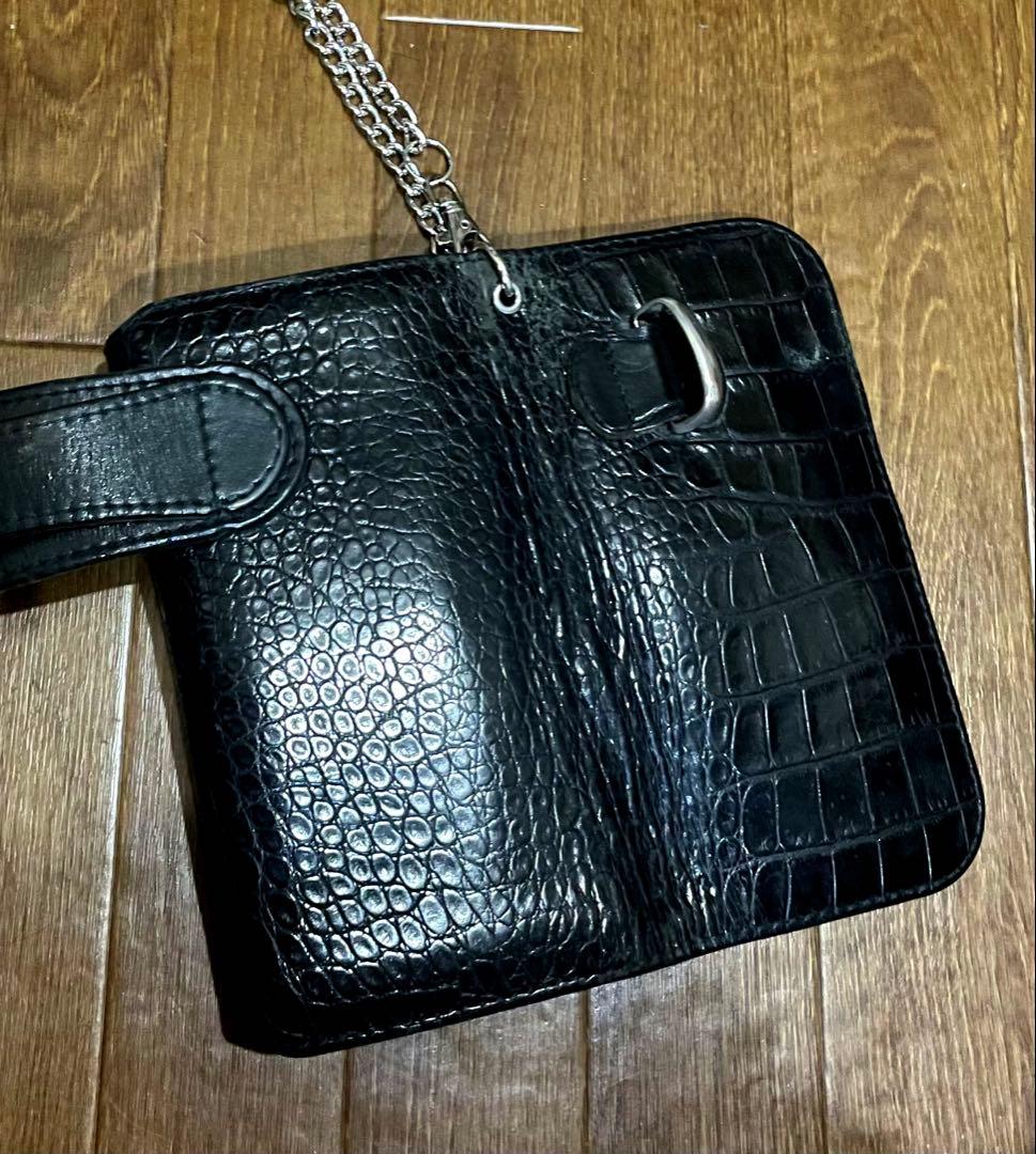 アルズニ ALZUNIクロコダイル ブラック長財布 ウォレット