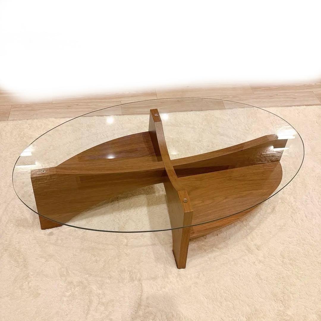 AZUMAYA オーバルテーブル LE-454WAL