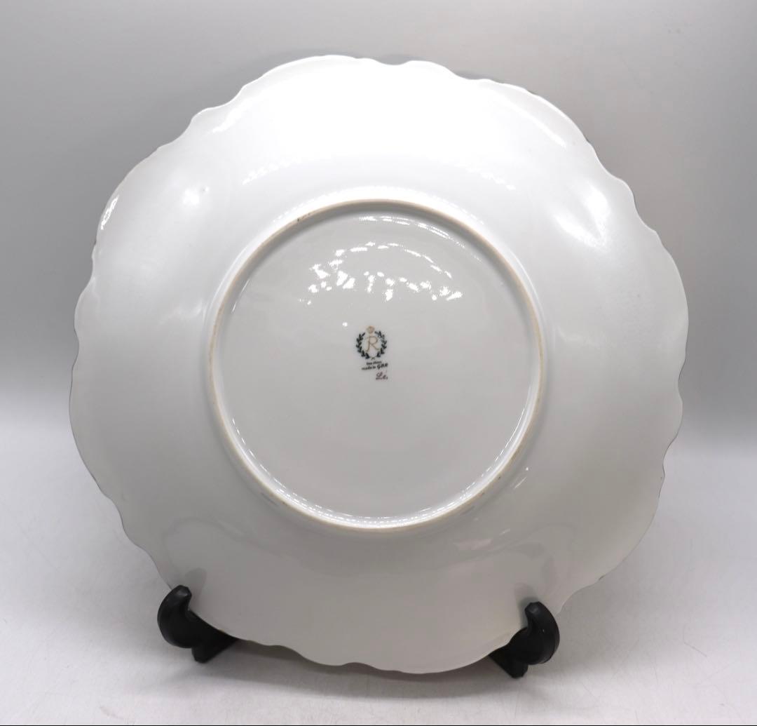 ドイツ製　Reichenbach金彩　薔薇紋プレート　廃盤品　送料込み0121