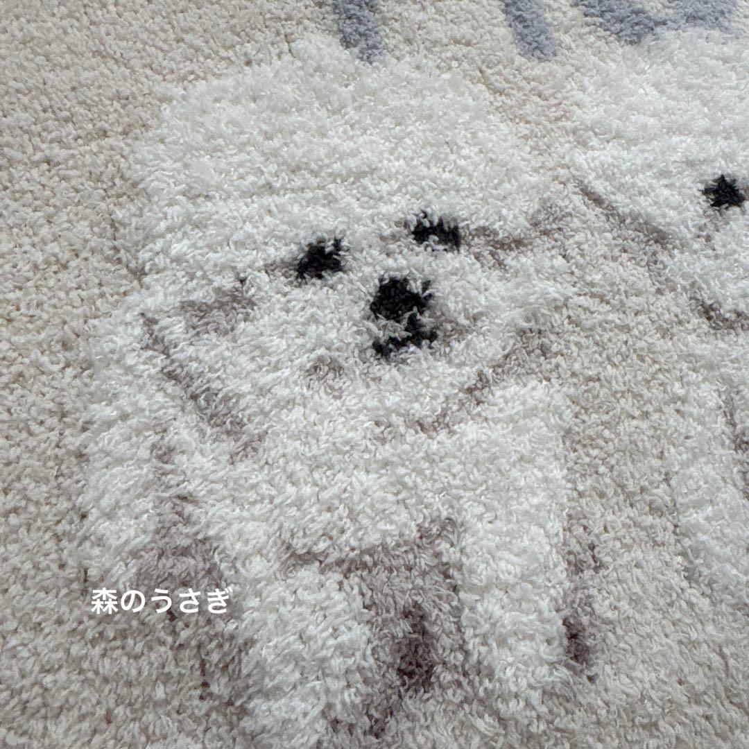 ジェラートピケ　ビションフリーゼ モチーフジャガードフード付きロングワンピース