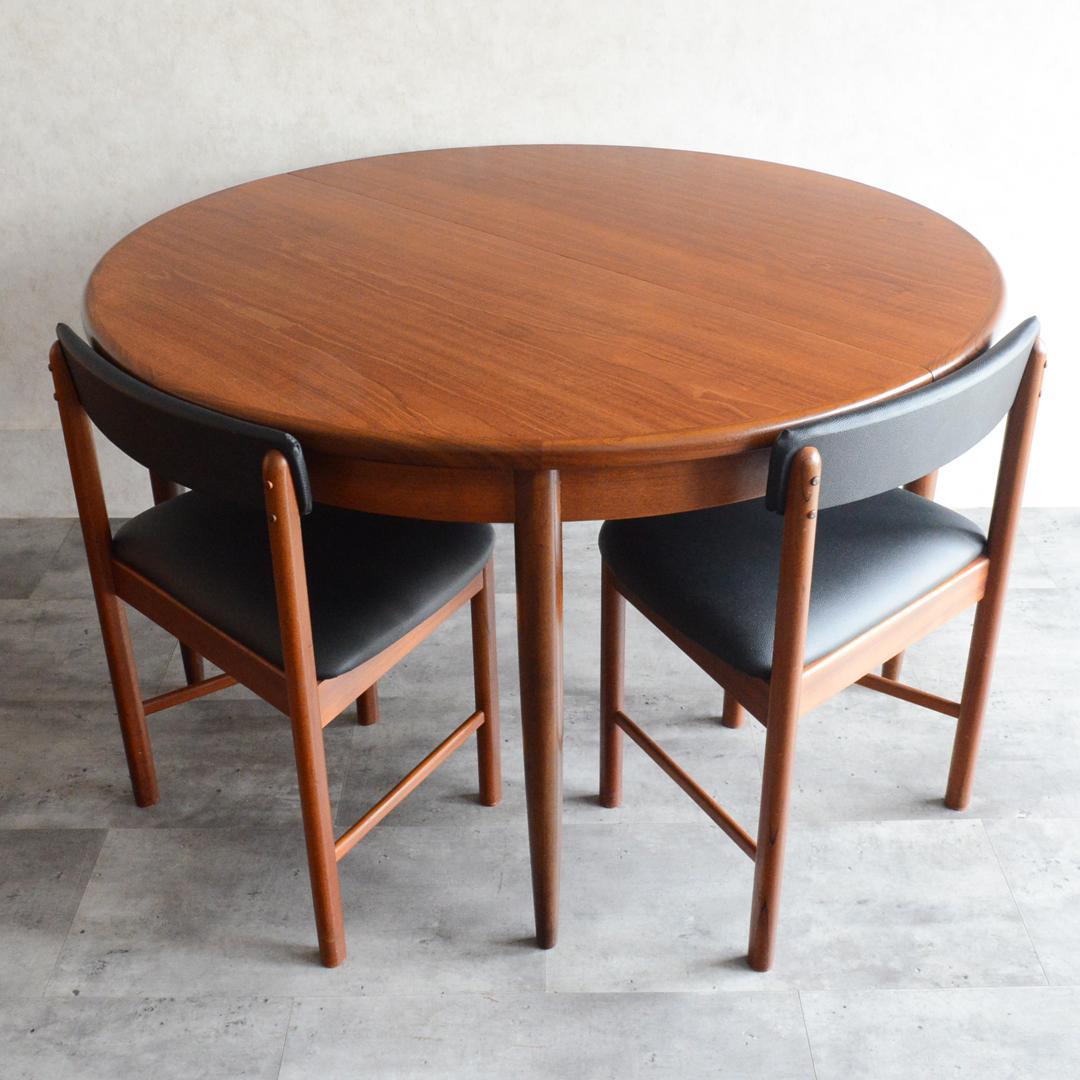 G-PLAN ヴィンテージ エクステンション ラウンド ダイニングテーブル 00