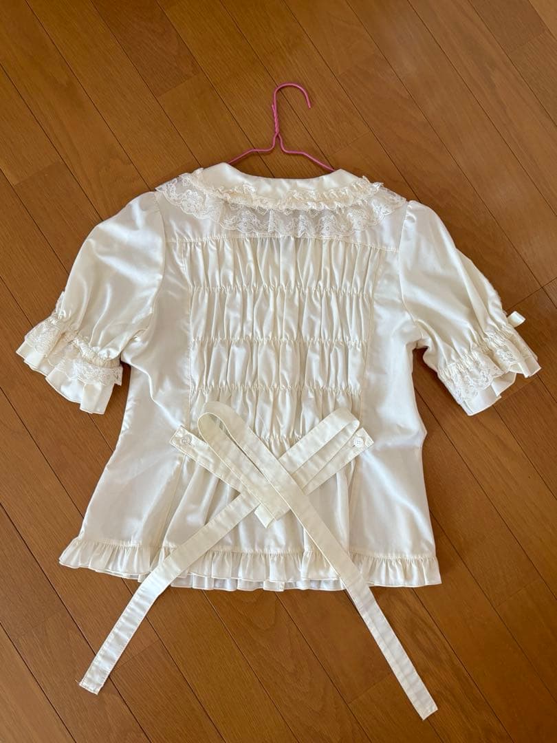 morphose temps de fille 両山レース半袖ブラウス