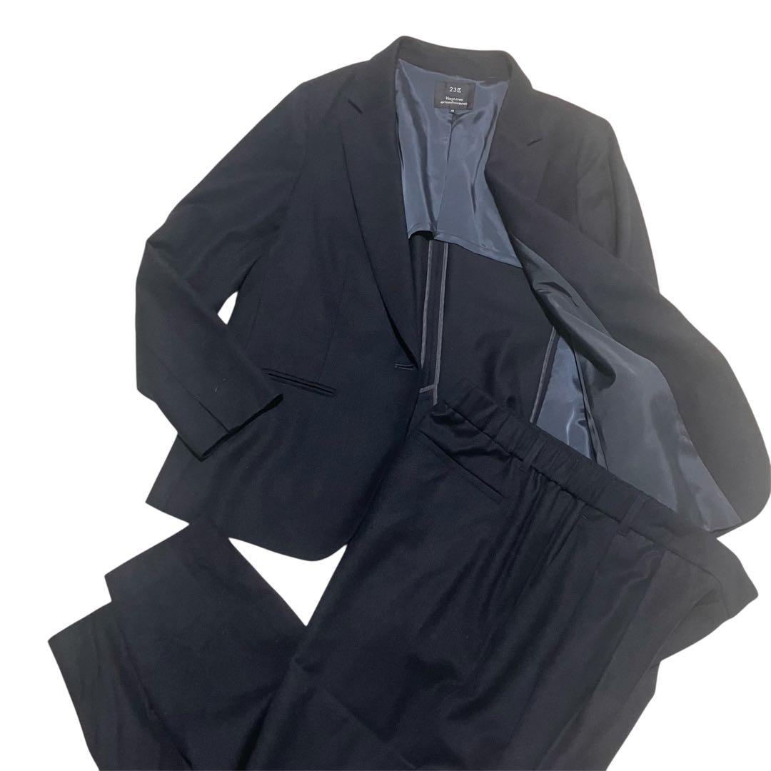 現行タグ・大きいサイズ✨23区 パンツスーツ ワンボタン セットアップ 48