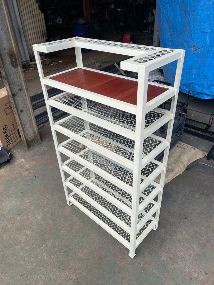 こんなのも出来ます☆特注アイアンラック☆収納棚☆シューズラックなど