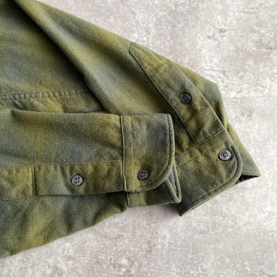 極上配色 60s ペンドルトン オンブレ ウール シャツ USA製 15 1/2