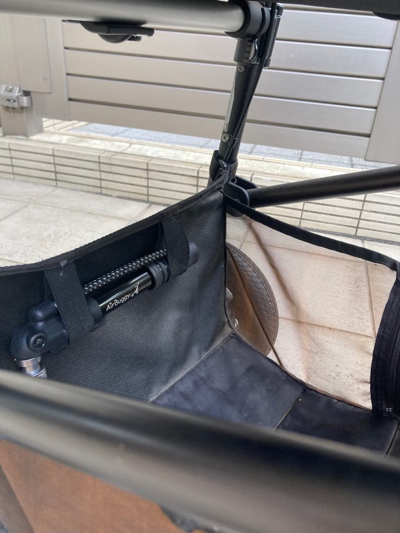 air buggy ペットカート　ドーム　犬用　ブラウン