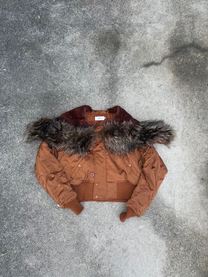 ら*価様 AZUL BY MOUSSY 00s N2Bフライト　ファー　短丈　y