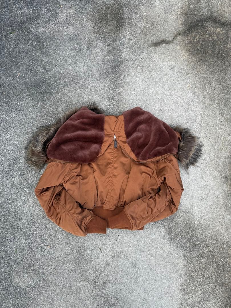 ら*価様 AZUL BY MOUSSY 00s N2Bフライト　ファー　短丈　y