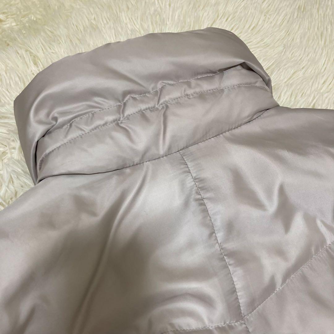 courreges クレージュ　ロゴ入りダウンコート　アウター　シルバー　40