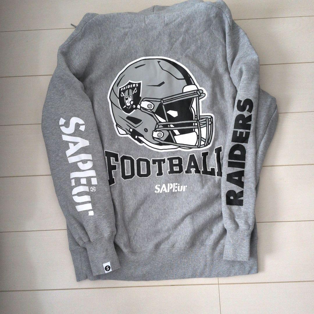 SAPEur フットボール レイダース パーカー グレー