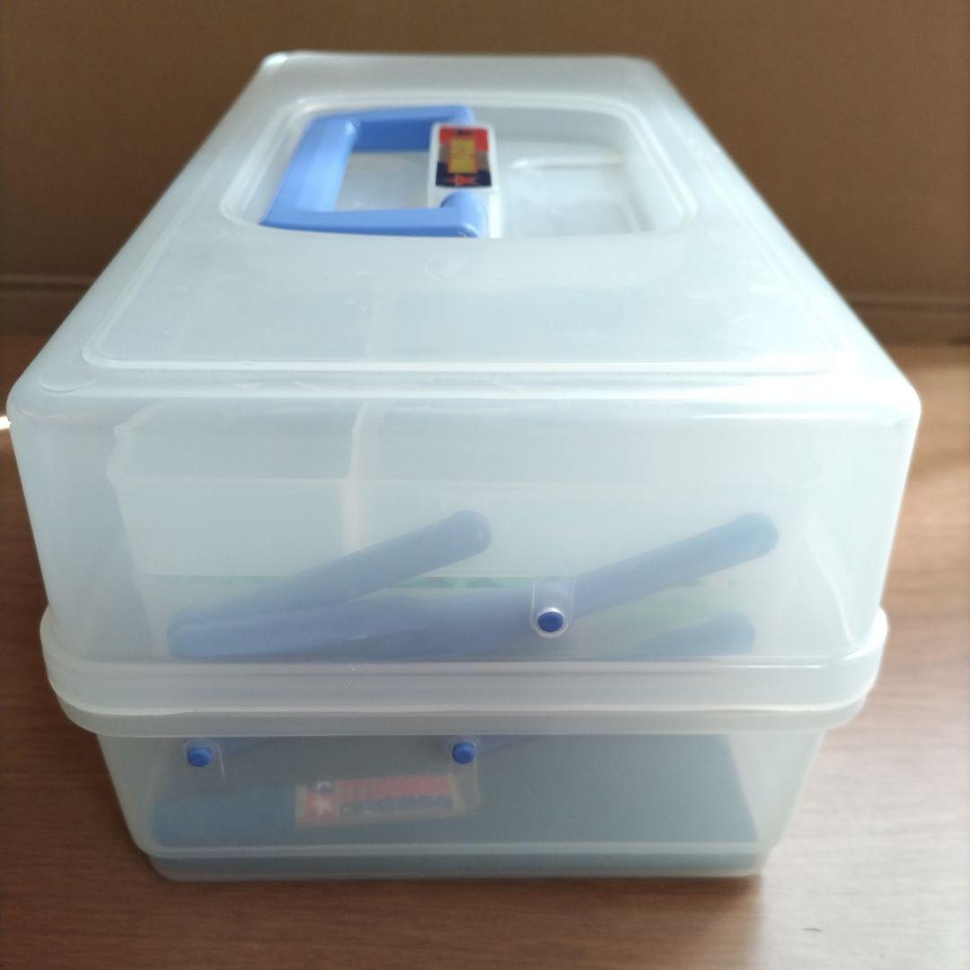 MINI 4 CASE　クリア/パープル（ミニ四駆・サイクロンマグナム付き）