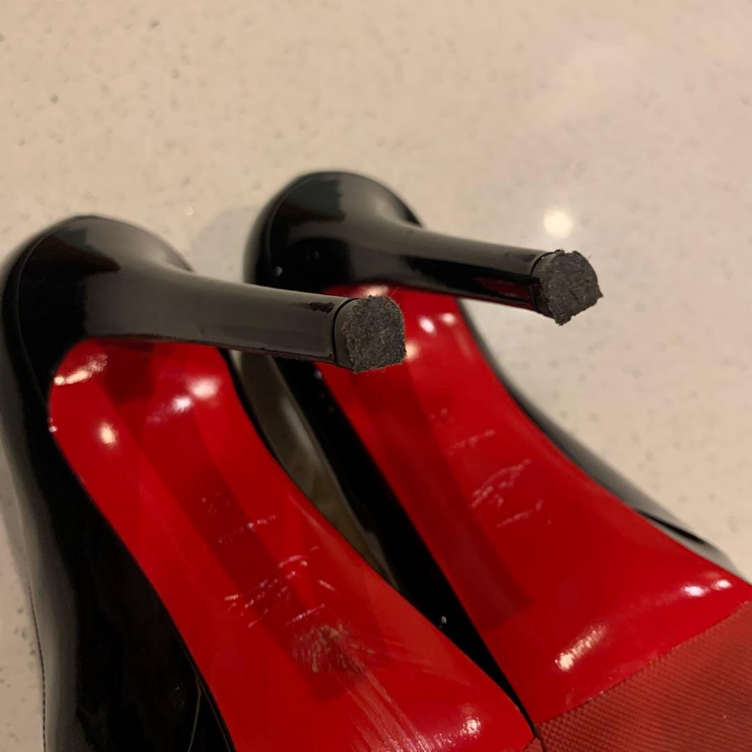 S*S様 ルブタン ビアンカ 黒 エナメル 23cm