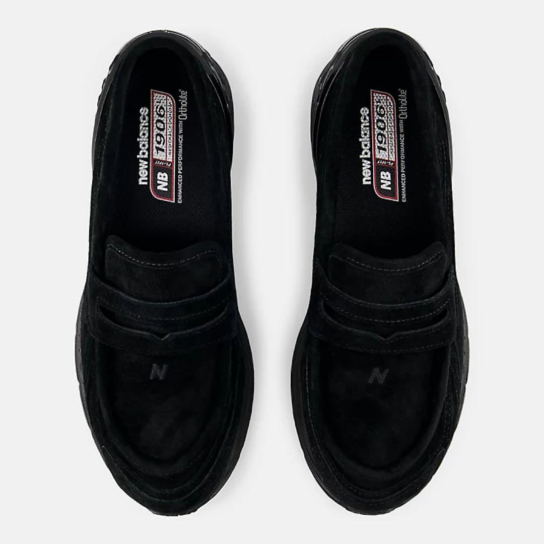 new balance 1906L black ローファー スウェード