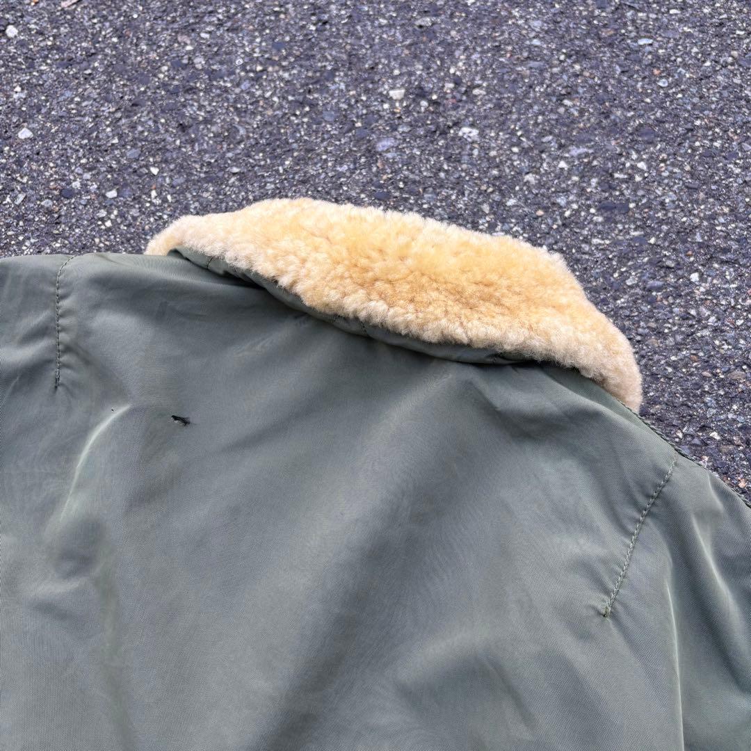 チ*イ様 00s ALPHA B-15D MA-1 フライトジャケット ボア襟