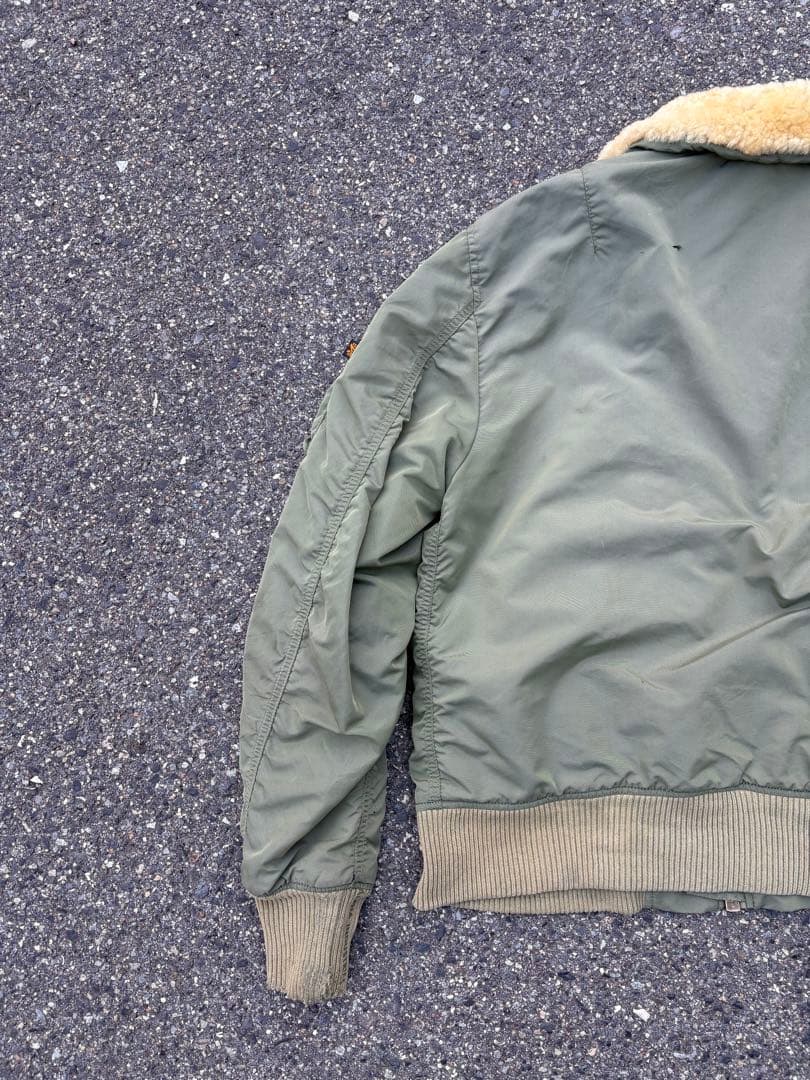チ*イ様 00s ALPHA B-15D MA-1 フライトジャケット ボア襟