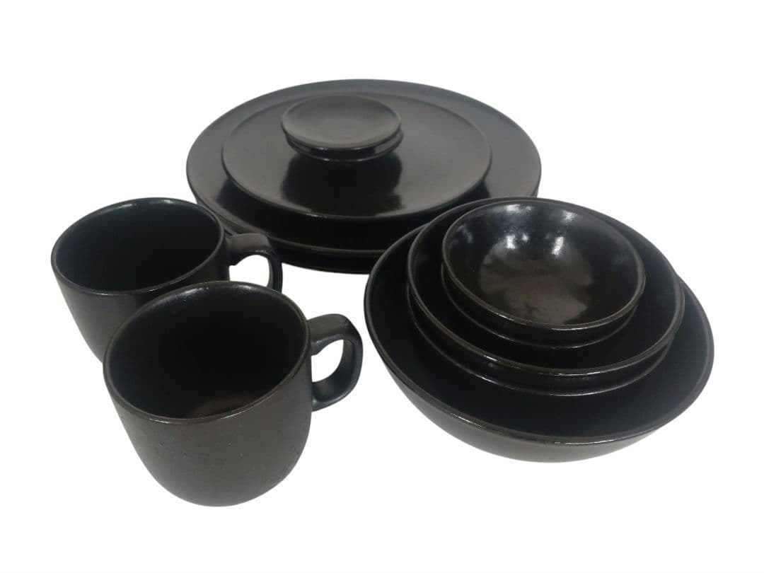 ★無印良品 黒釉 磁器食器シリーズ まとめ売り