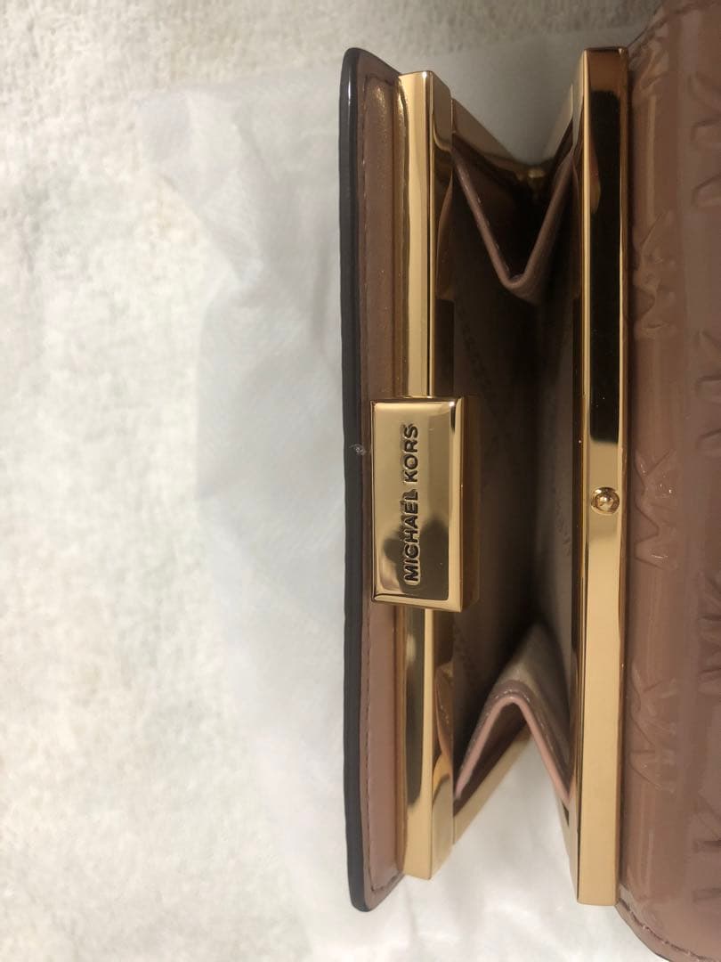 MICHAEL KORS 三つ折り財布 ダストピンク/ブラウン
