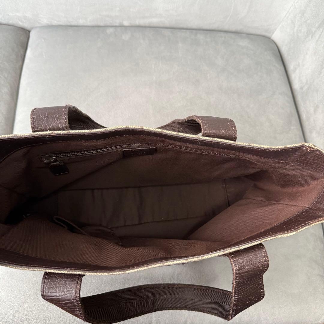 グッチ トートバッグ GG キャンバス PVC レザー ハンドバッグ