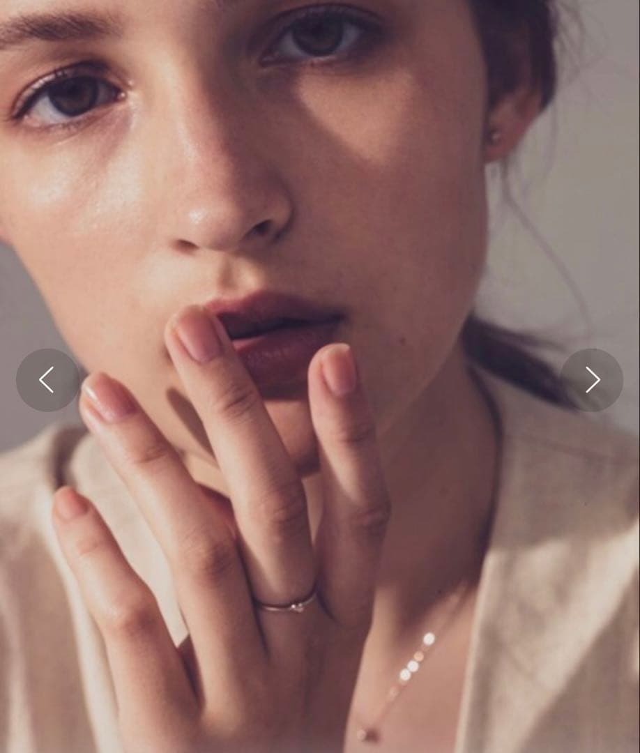 美品K18MPG プチ リング　ピンクゴールド7号