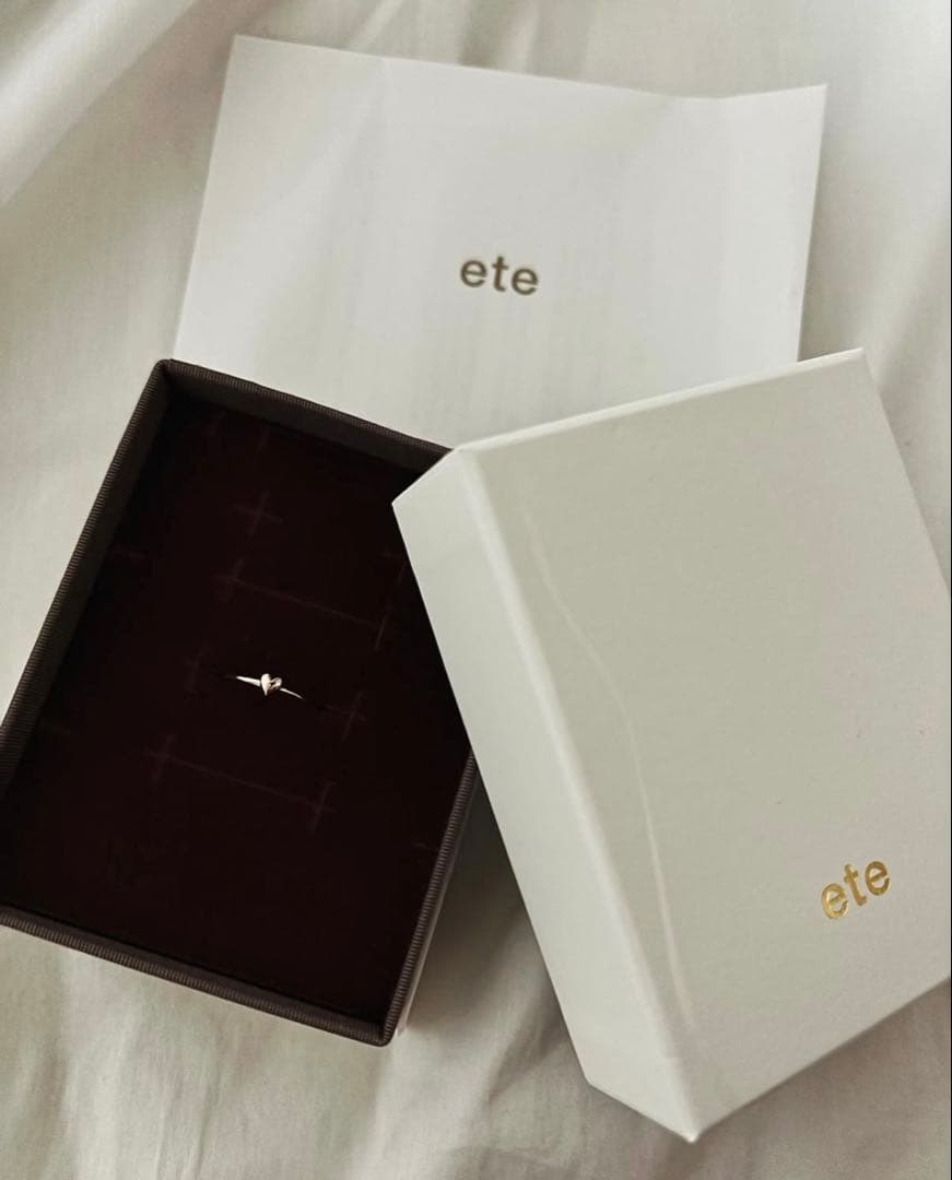 美品K18MPG プチ リング　ピンクゴールド7号