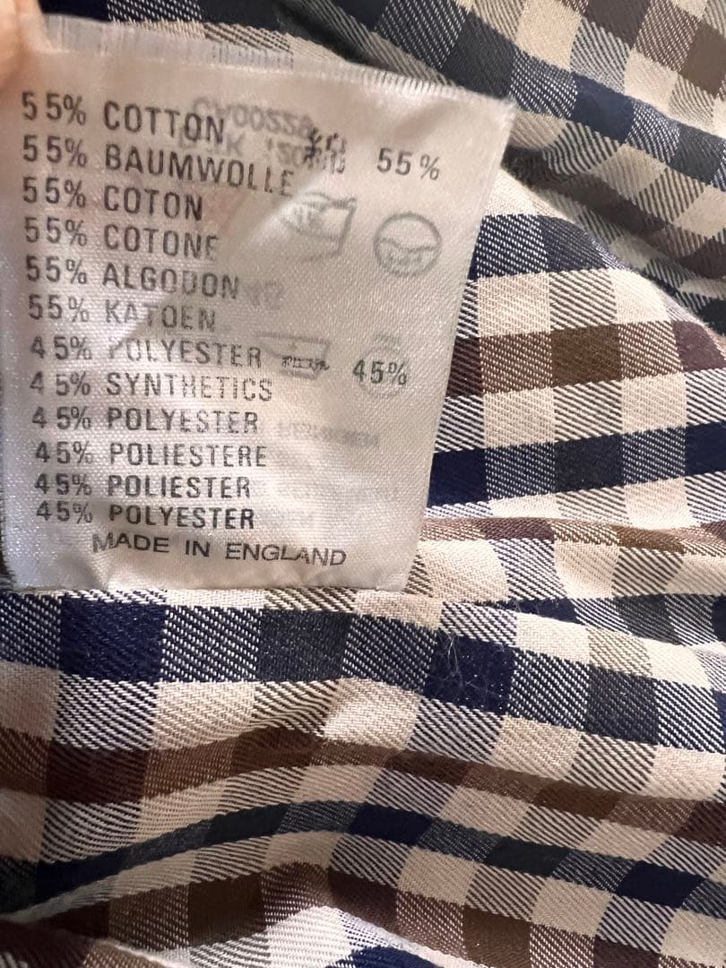 【Aquascutum／アクアスキュータム】英国製トレンチコート　2