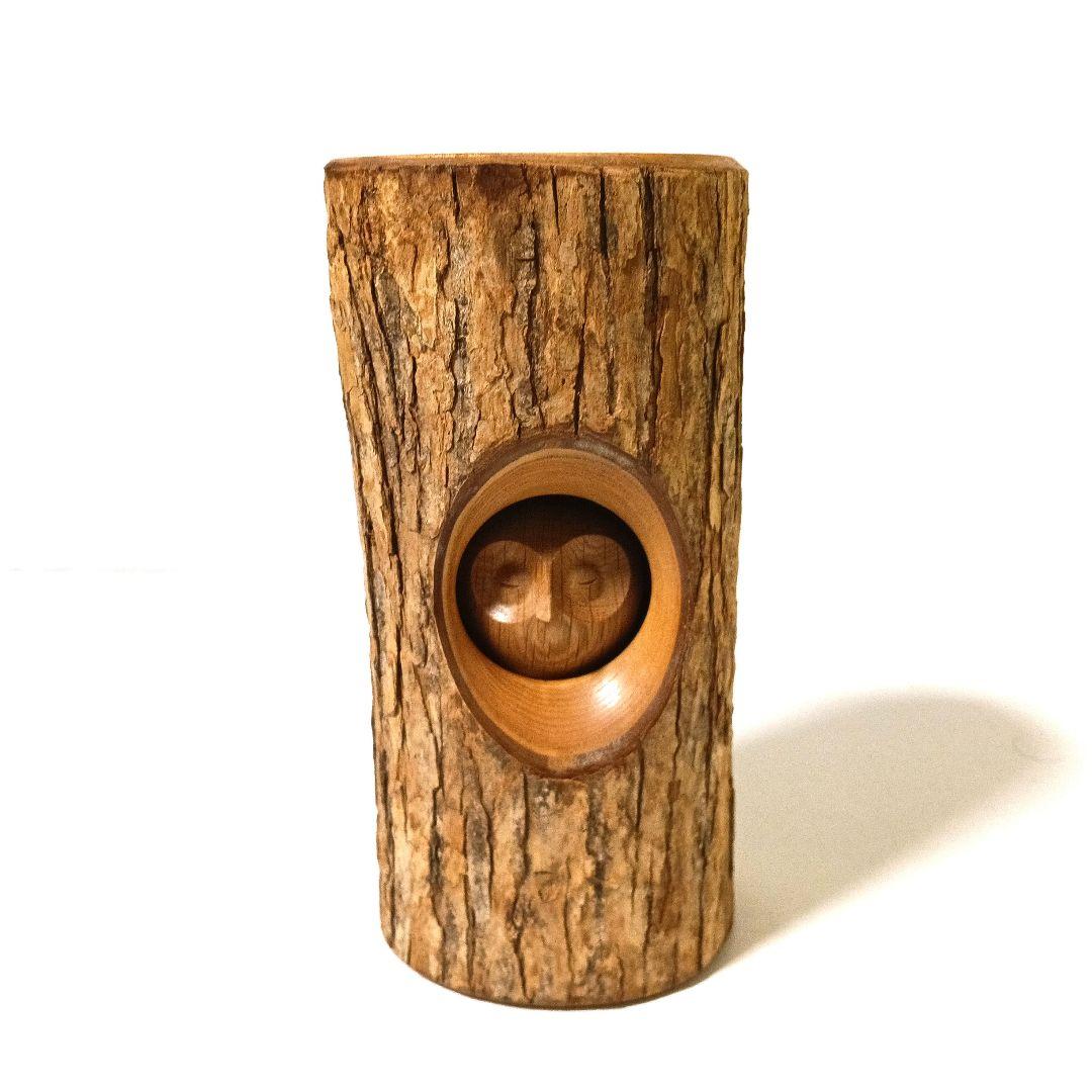 希少 HISA-CRAFT 太田久幸 フクロウ 木の仲間たちシリーズ 旭川 檜