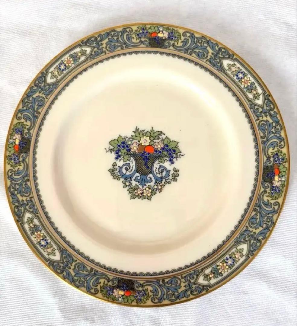 Lenox Autumn USA 金縁 サラダ皿21cm 4枚 美品