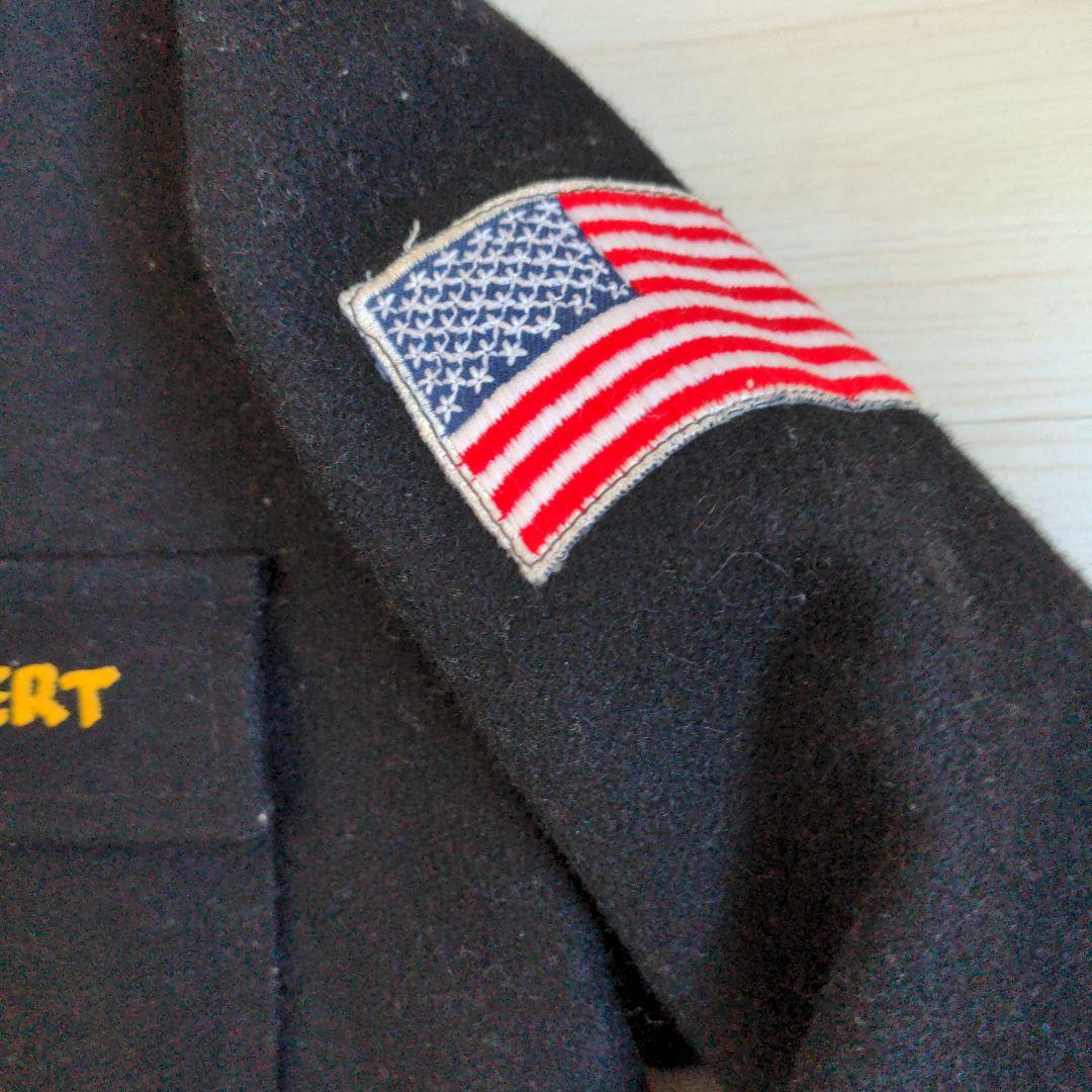 80s US.ネイビー ツアージャケット スーベニアジャケット ベトジャン 別珍