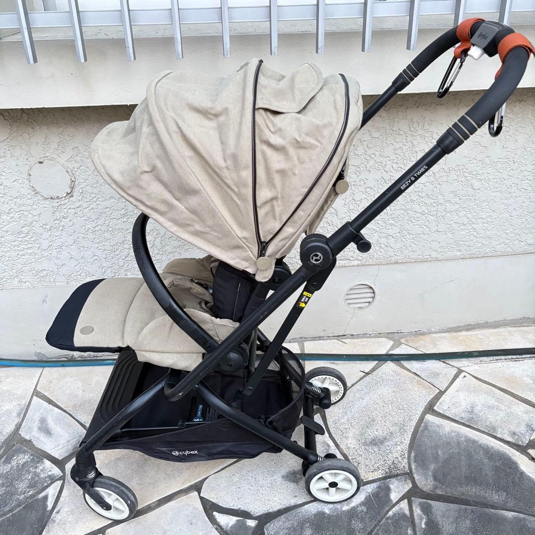 【美品】cybex サイベックス イージーS ツイスト2 ベージュ
