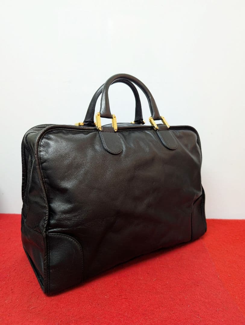 美品 極希少！ロエベ LOEWE アナグラム ボストン ハンドバッグ アマソナ