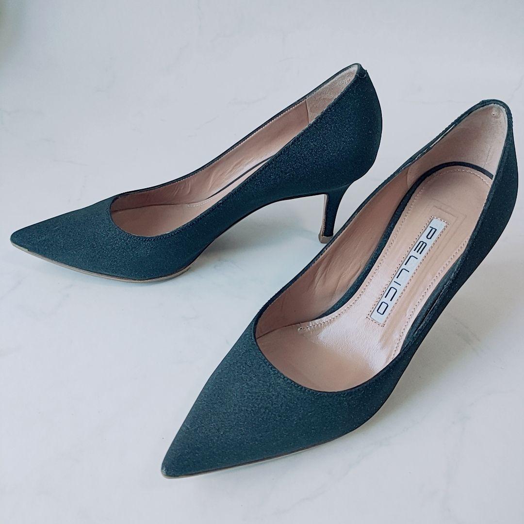 PELLICO ラメ グリッター パンプス ハイヒール