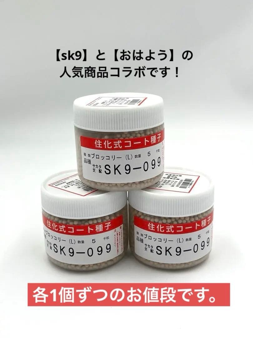 【お得セット】ブロッコリー（SK9-099、おはよう）種子2個セット