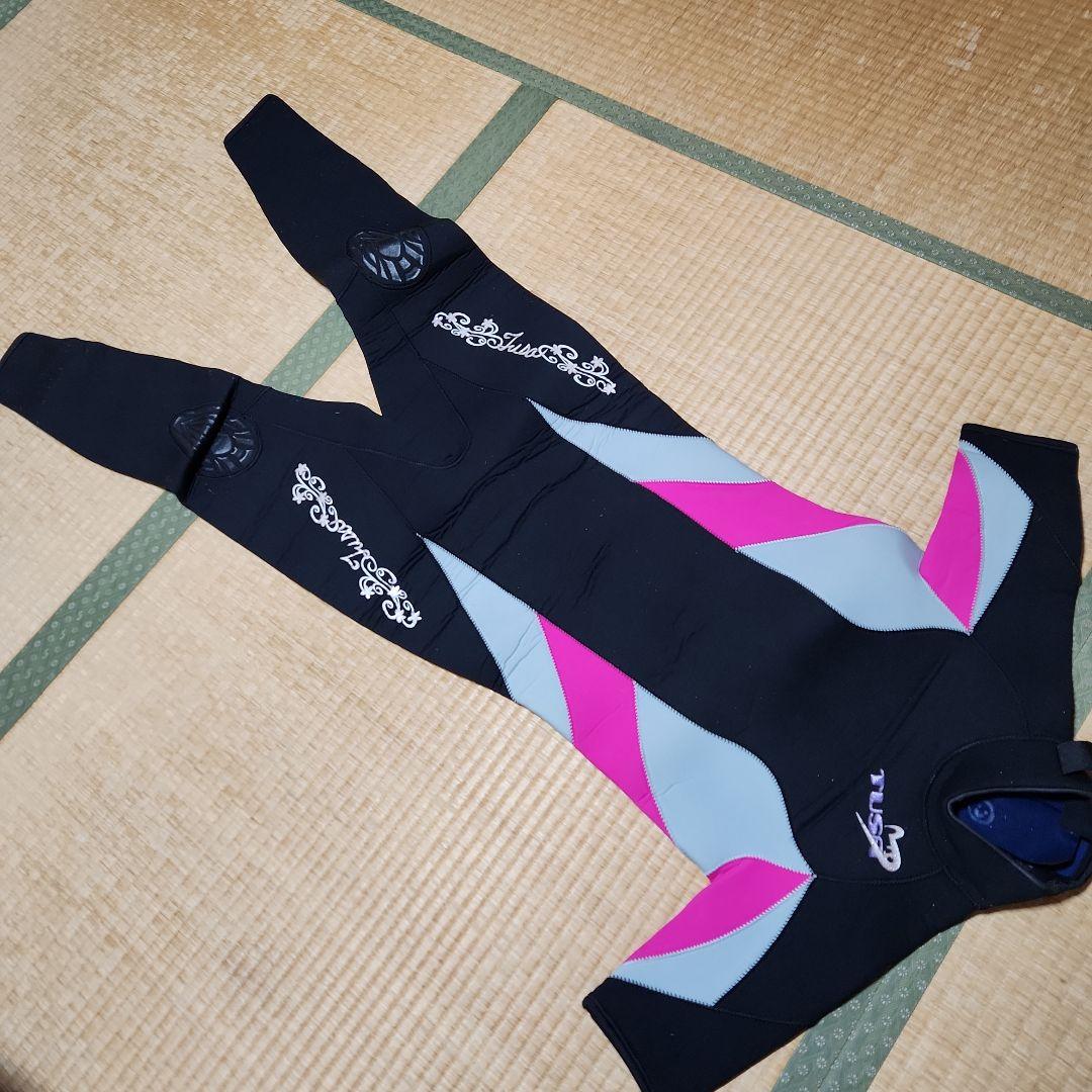 レディースTUSA ウェットスーツ 黒灰色ピンク 0910 No.3
