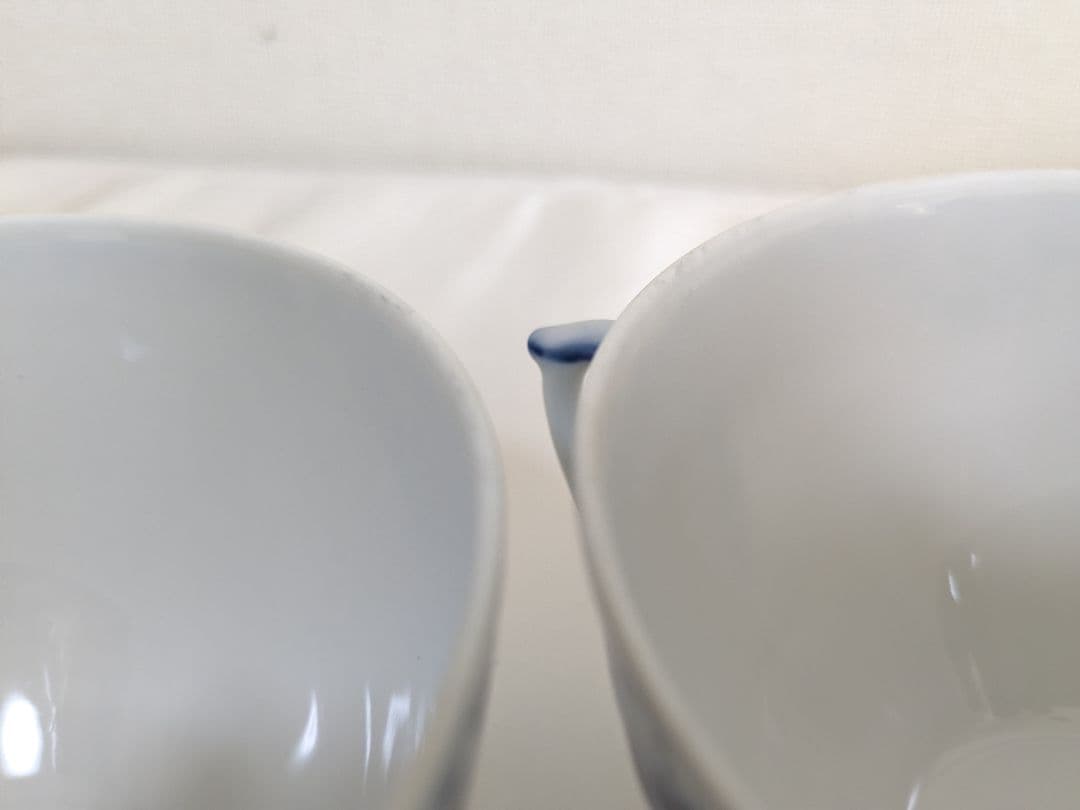 ロイヤルコペンハーゲン プリンセスブルー 蓋付きスープカップ＆ソーサー 2客