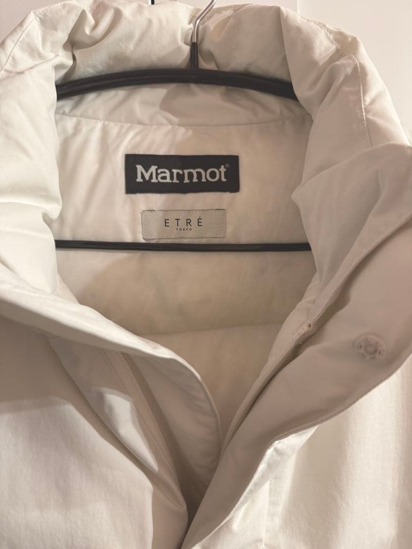Marmot×ETRE TOKYO PERTEXダウンベスト　オフホワイト