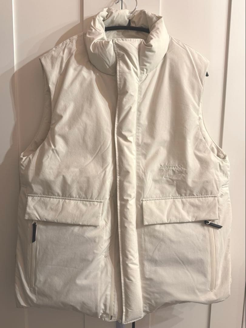 Marmot×ETRE TOKYO PERTEXダウンベスト　オフホワイト