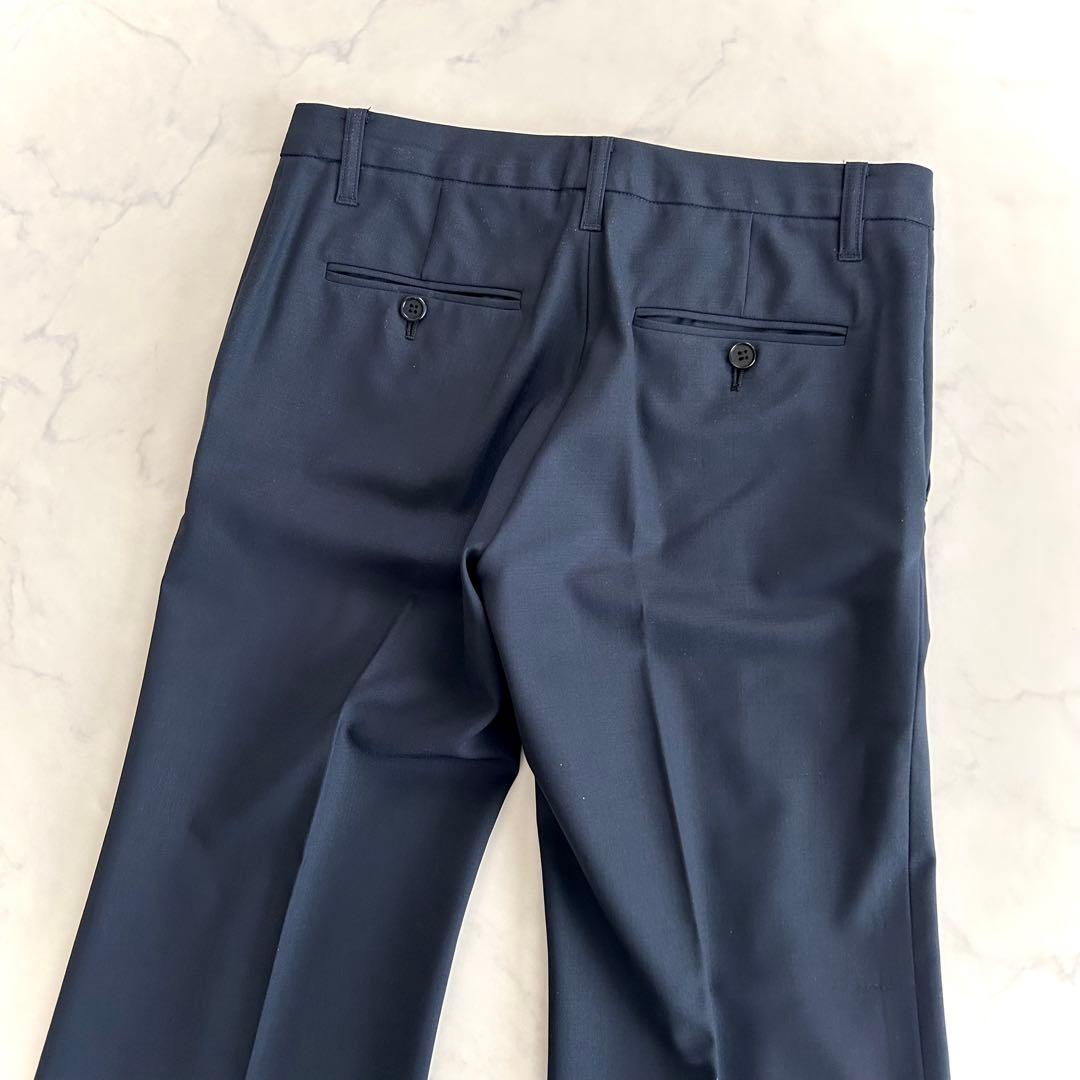 セオリー パンツスーツセットアップ 濃紺 ネイビー 0 2 ワイドパンツ 日本製