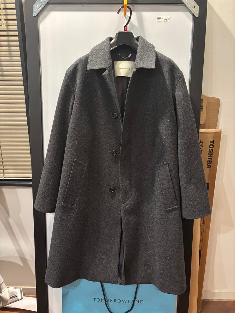 【美品】別注　MACKINTOSH DUNKELD ウールステンカラーコート