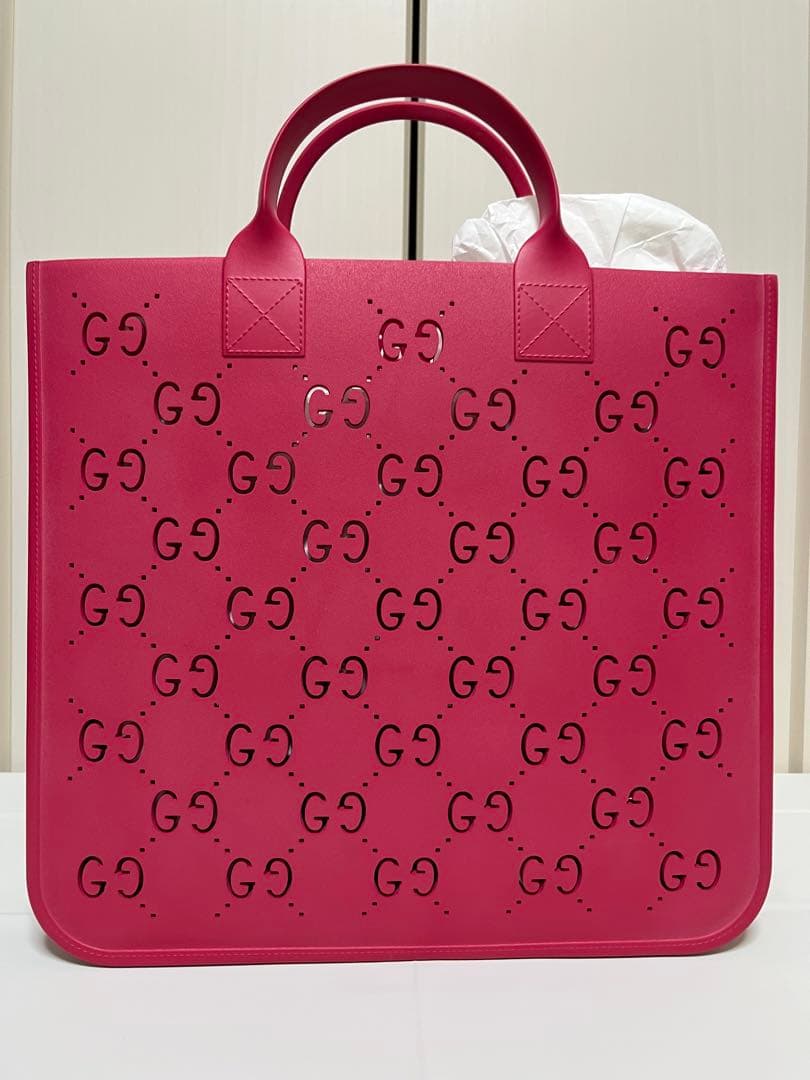 GUCCI チルドレンズ GG トートハンドバック(赤)