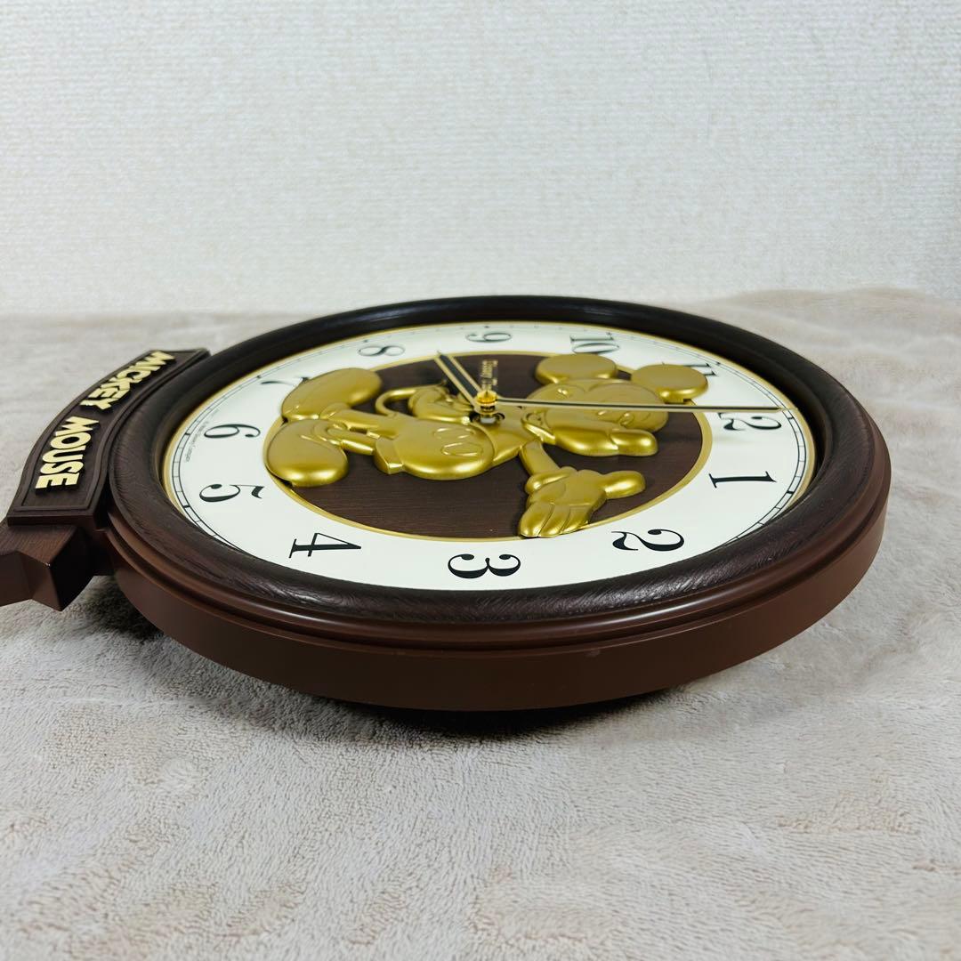 【希少】Disney Time ディズニータイム　ミッキーマウス 壁掛け時計