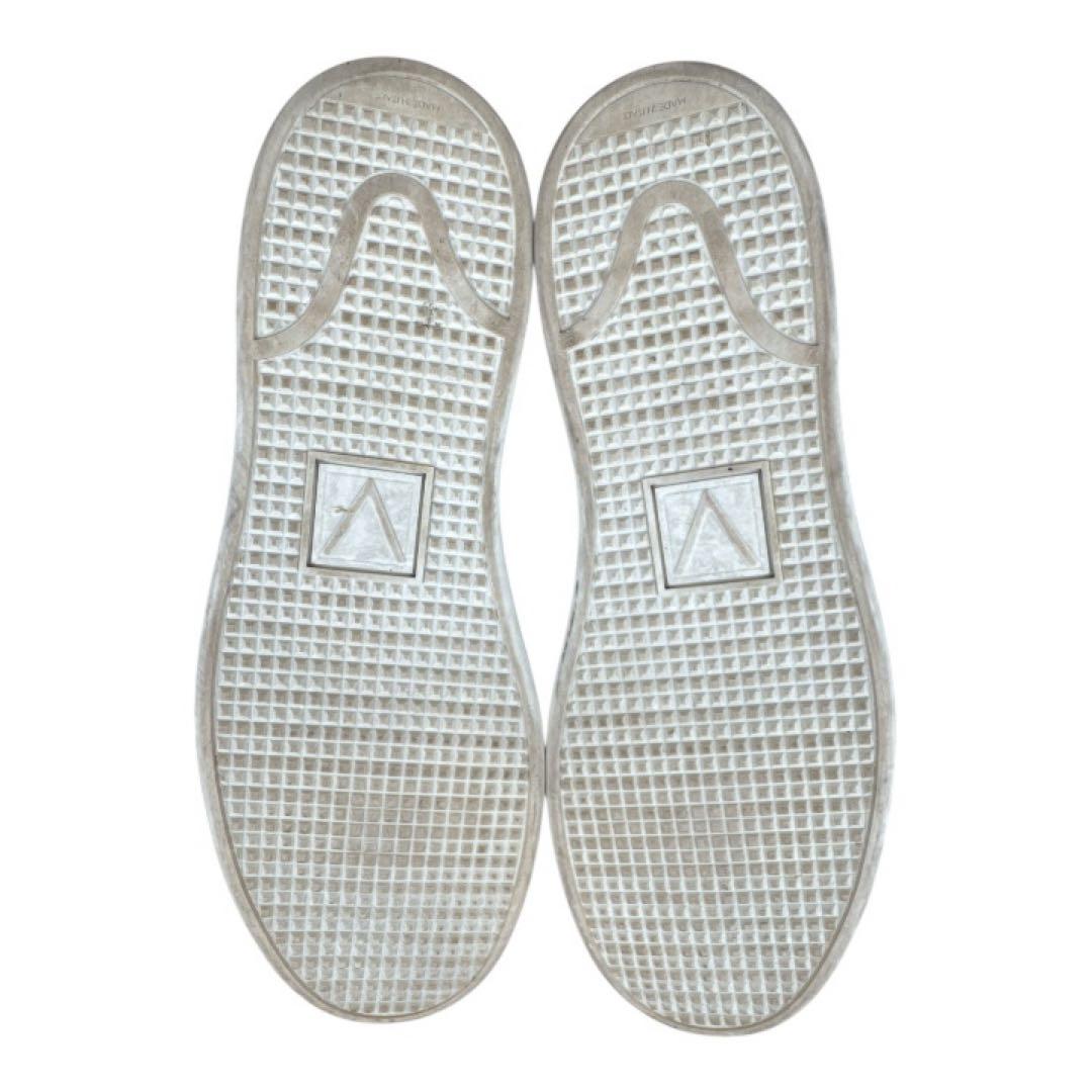 ルイヴィトン　LOUIS VUITTON メタリックシルバー スニーカー　10