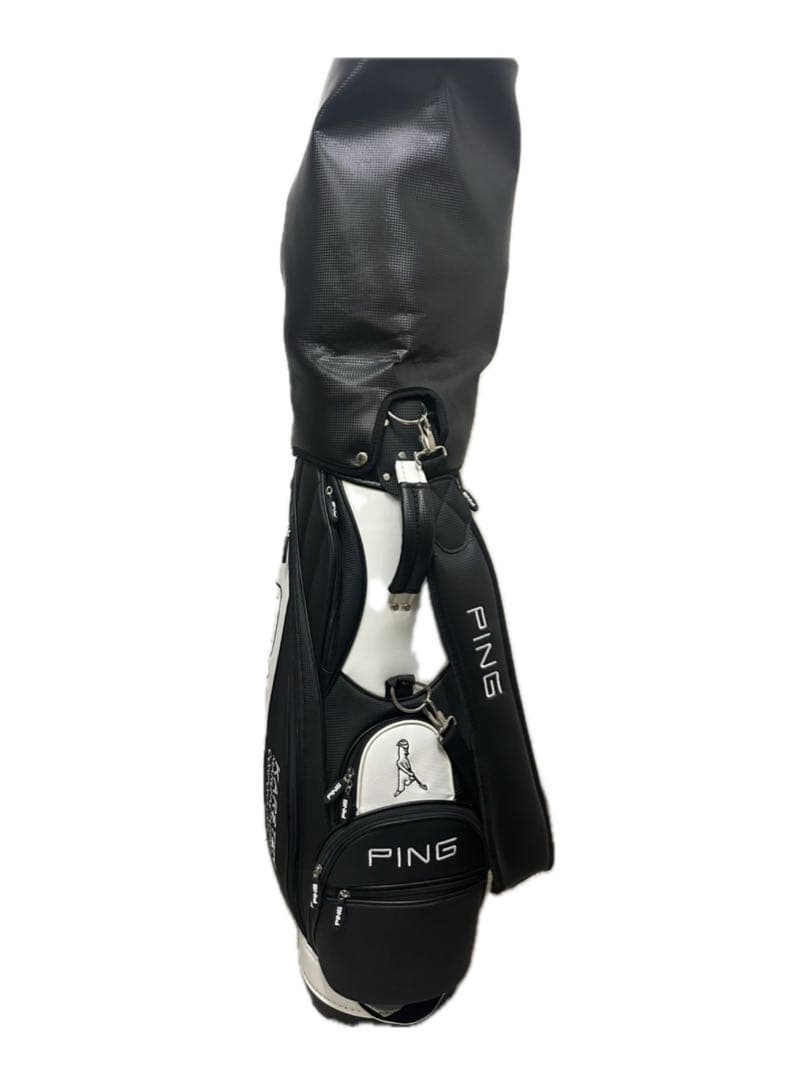 PING KARSTEN キャディバッグ ホワイト・ブラック