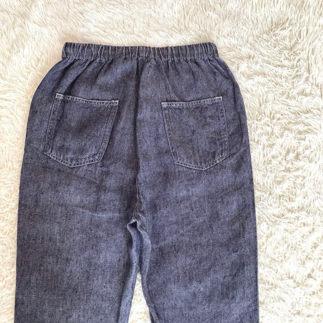 中川政七商店 リネンデニムイージーパンツ インディゴ 麻100% リネン 春夏