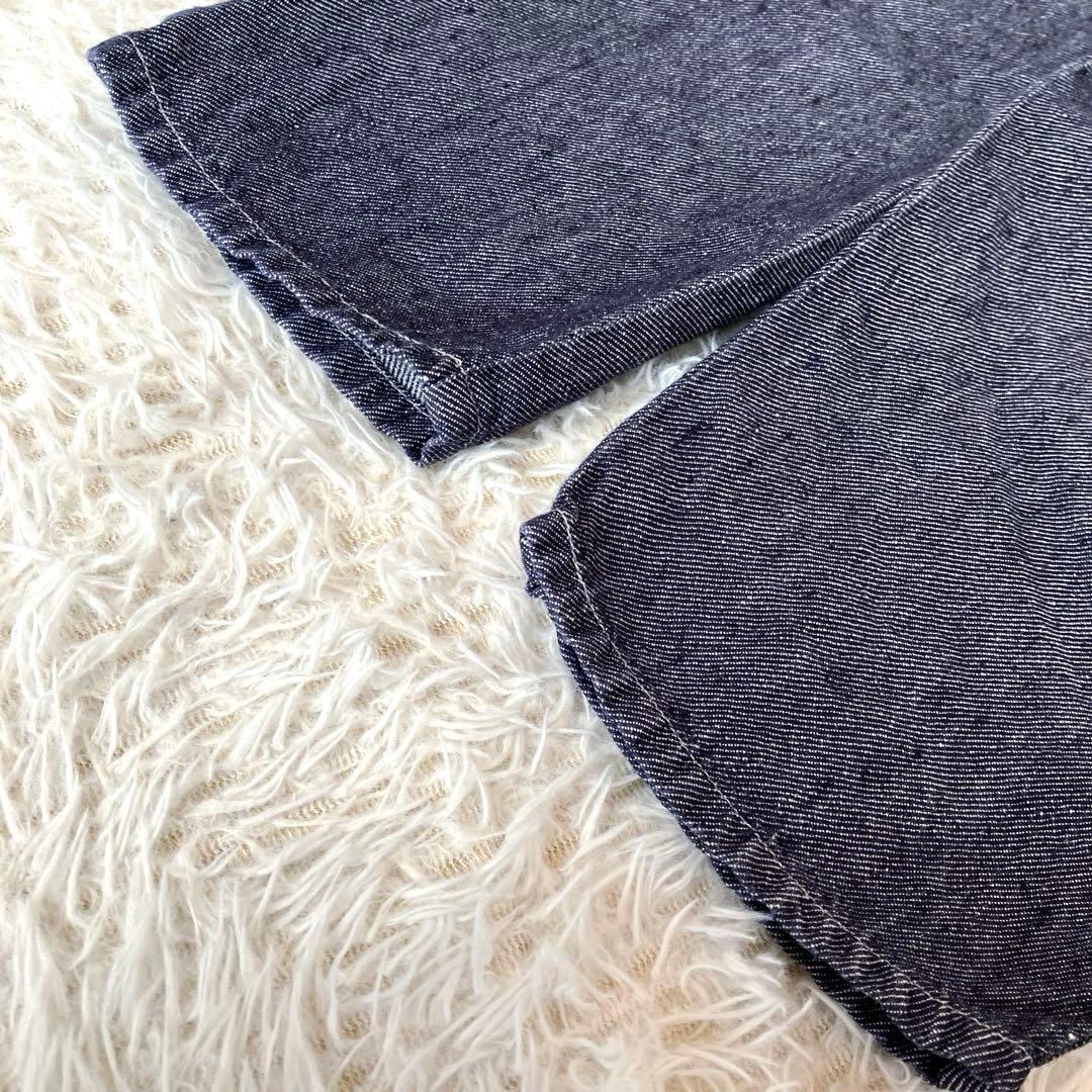 中川政七商店 リネンデニムイージーパンツ インディゴ 麻100% リネン 春夏