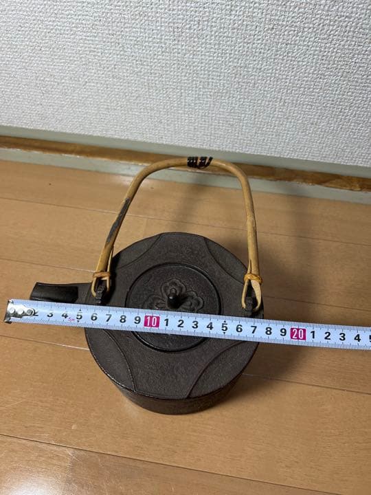 234 浄義　七宝銚子　鉄瓶