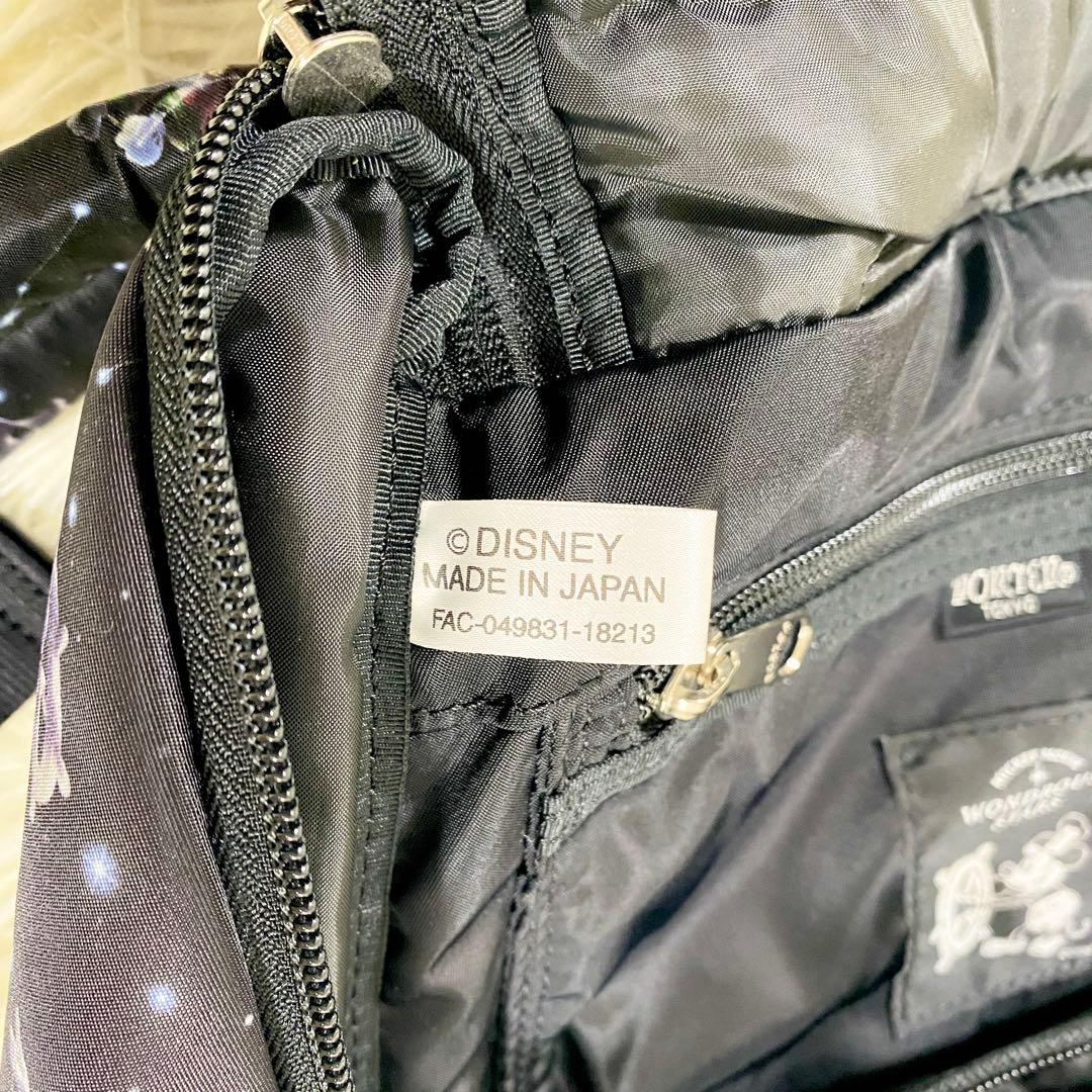 極美品　ポーター　リュック　ディズニー　コラボ　90周年　ミッキー　ブラック