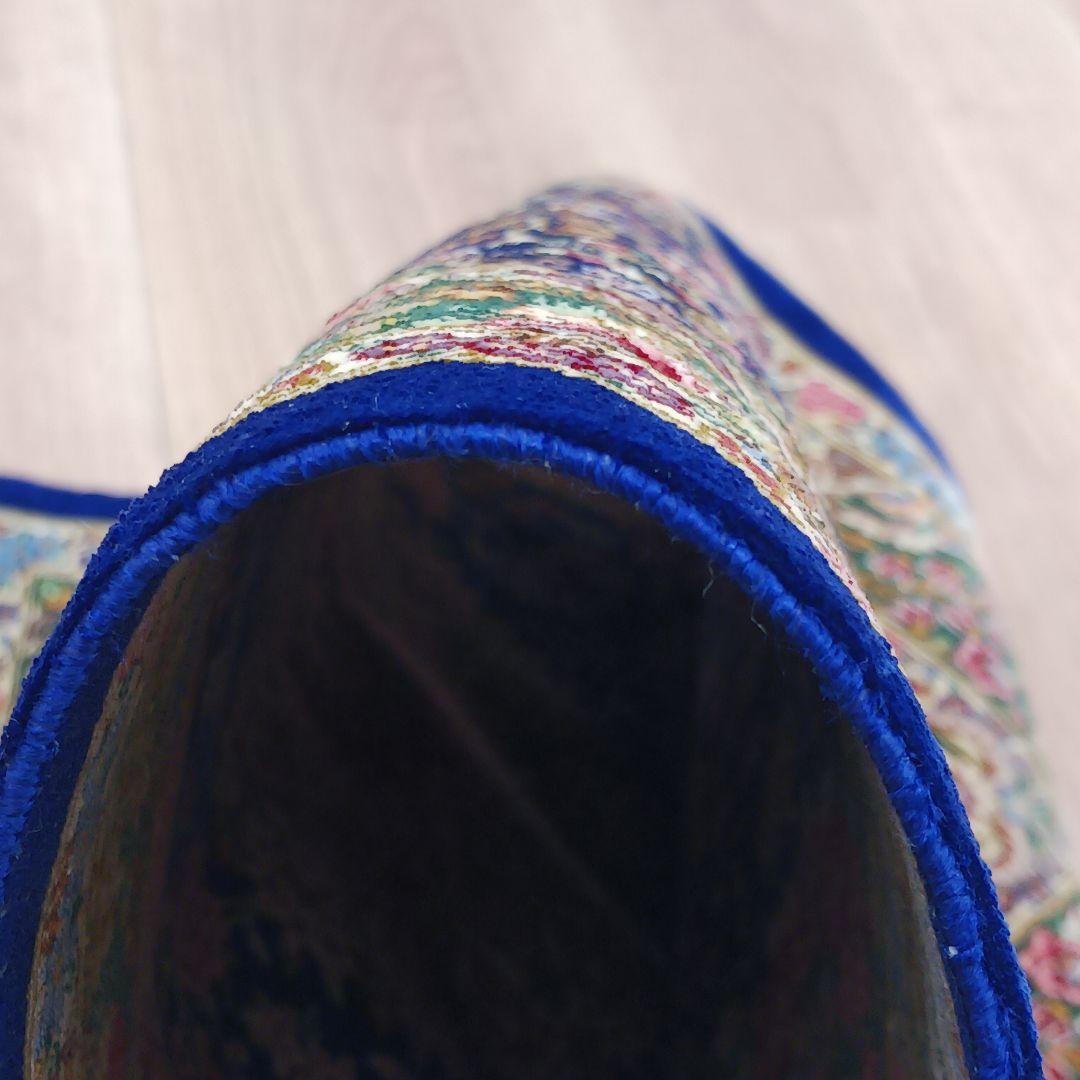 Y3326 ペルシャ絨毯 クム バラティ工房 シルク100% 手織121万ノット