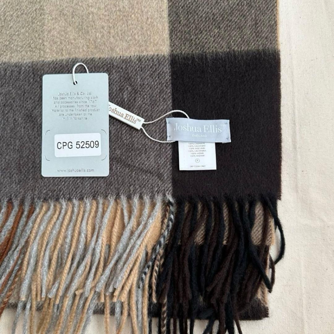 最新作JoshuaEllis カシミヤ 大判ストールジョシュアエリス70×190